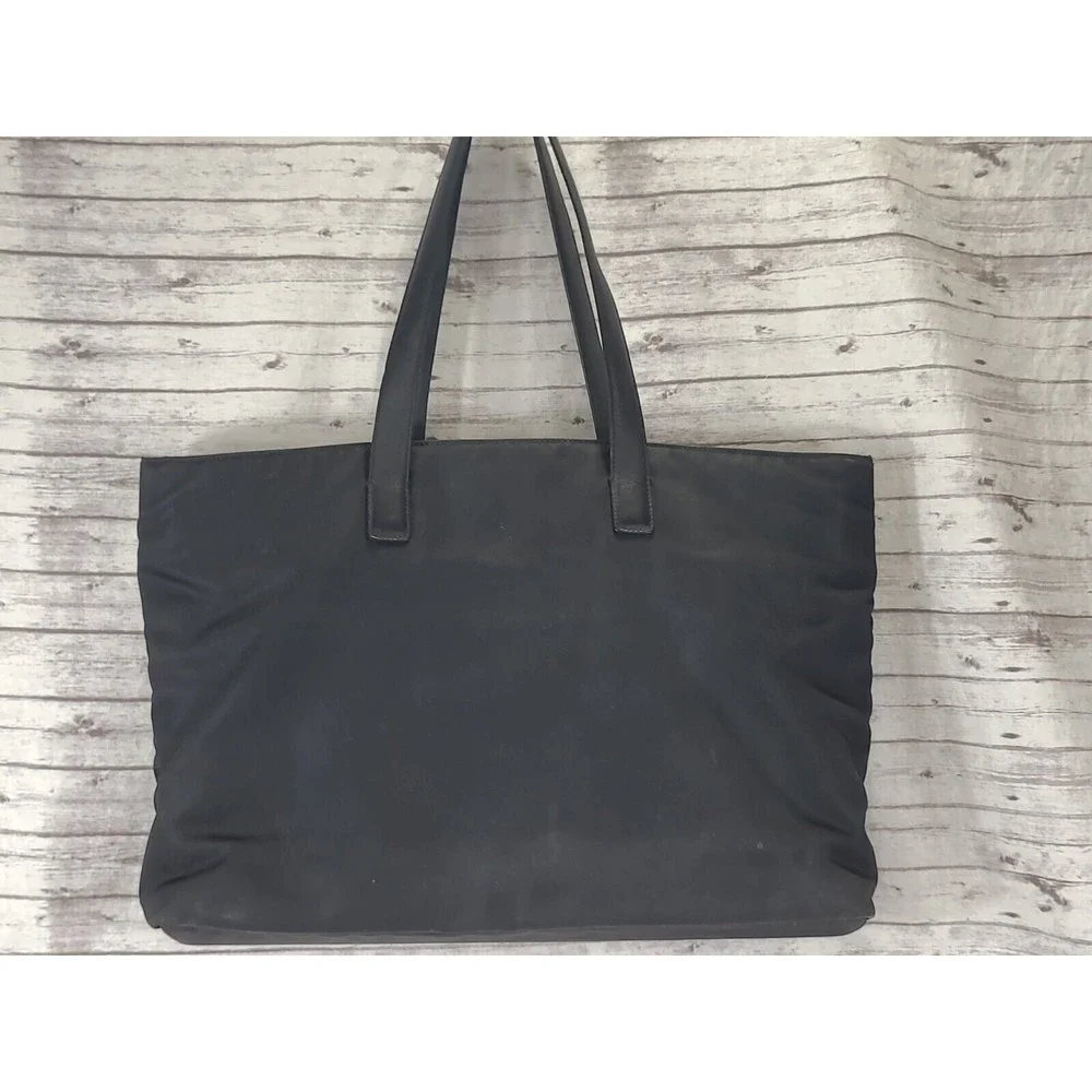 Coach New York‎ Mercer 5117 Black Twill & Leather Trim Padded Laptop Bag Tote